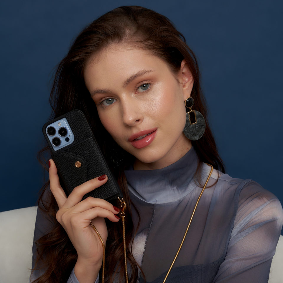 Crossbody Phone Case, Strap Phone Case, iPhone Case, Wallet strap phone case, iPhone case with card holder, chain phone case, leather crossbody phone case, bandolier phone case, bandolier style phone case