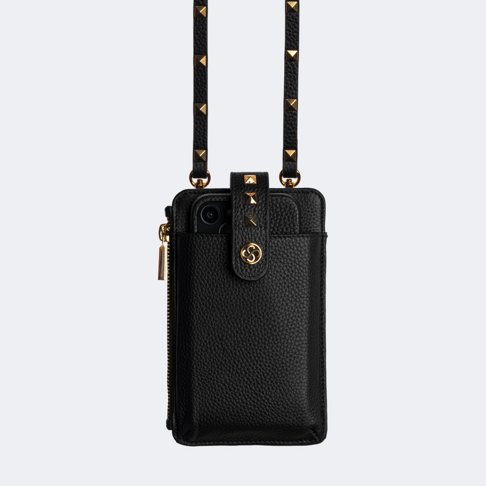 Pyramid Studs Crossbody Phone Bag Sergio Scali Pyramid Studs Crossbody Phone Bag Sergio Scali