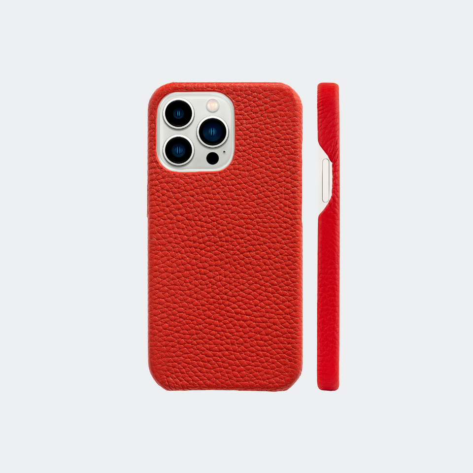 Crimson Red iPhone Leather Case