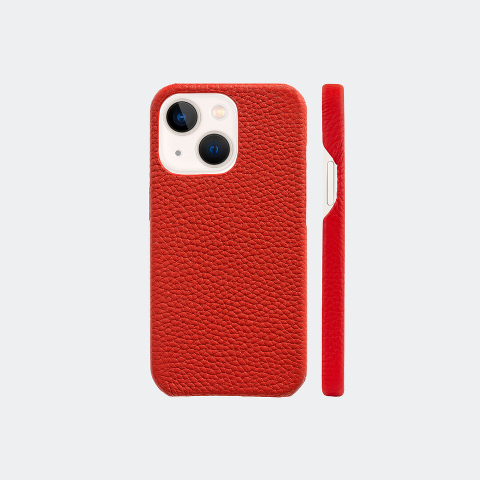 Crimson Red iPhone Leather Case